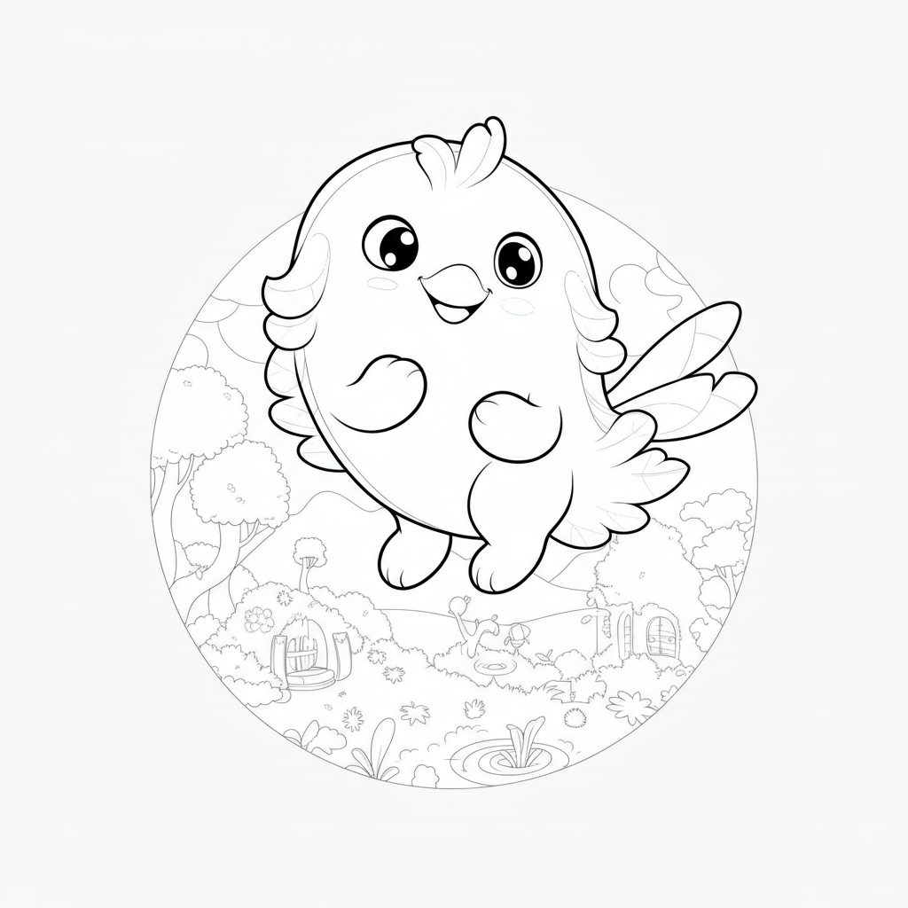 Coloriage Le Nuage qui avait le vertige