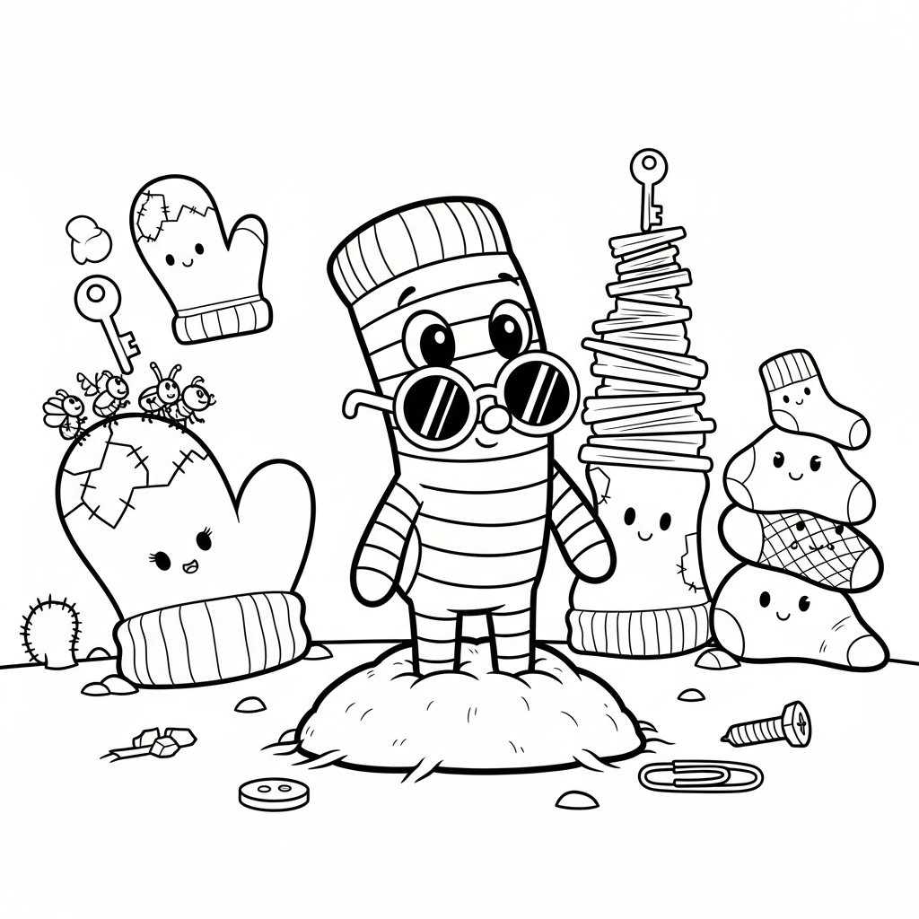 Coloriage Nina et la mélodie de la poussière