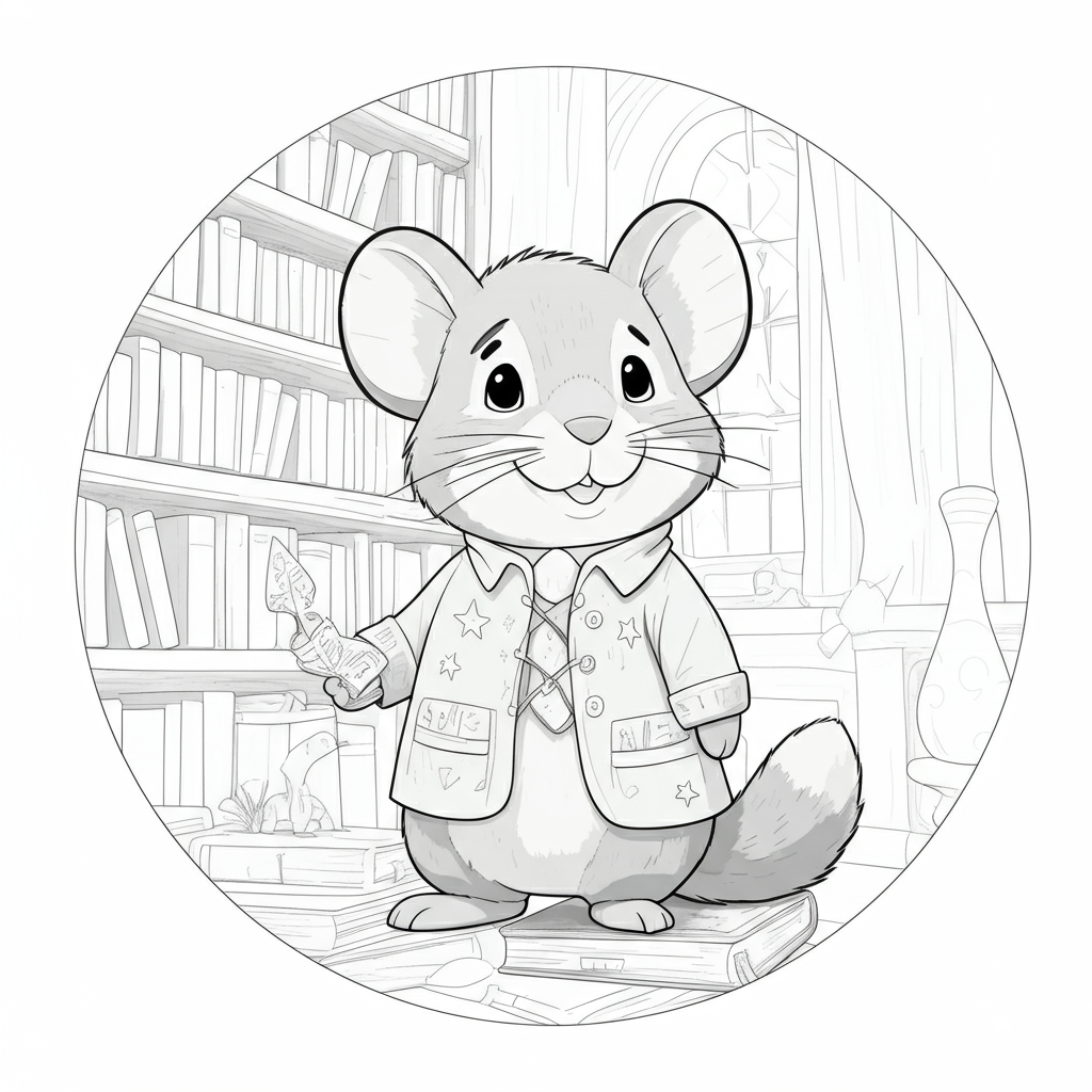 Coloriage Barnabé et le Bruit Mystérieux