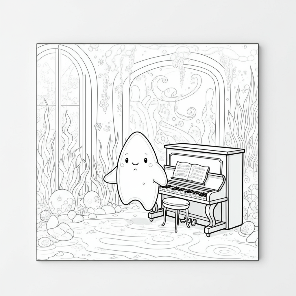 Coloriage Pixel et la Musique des Bonbons