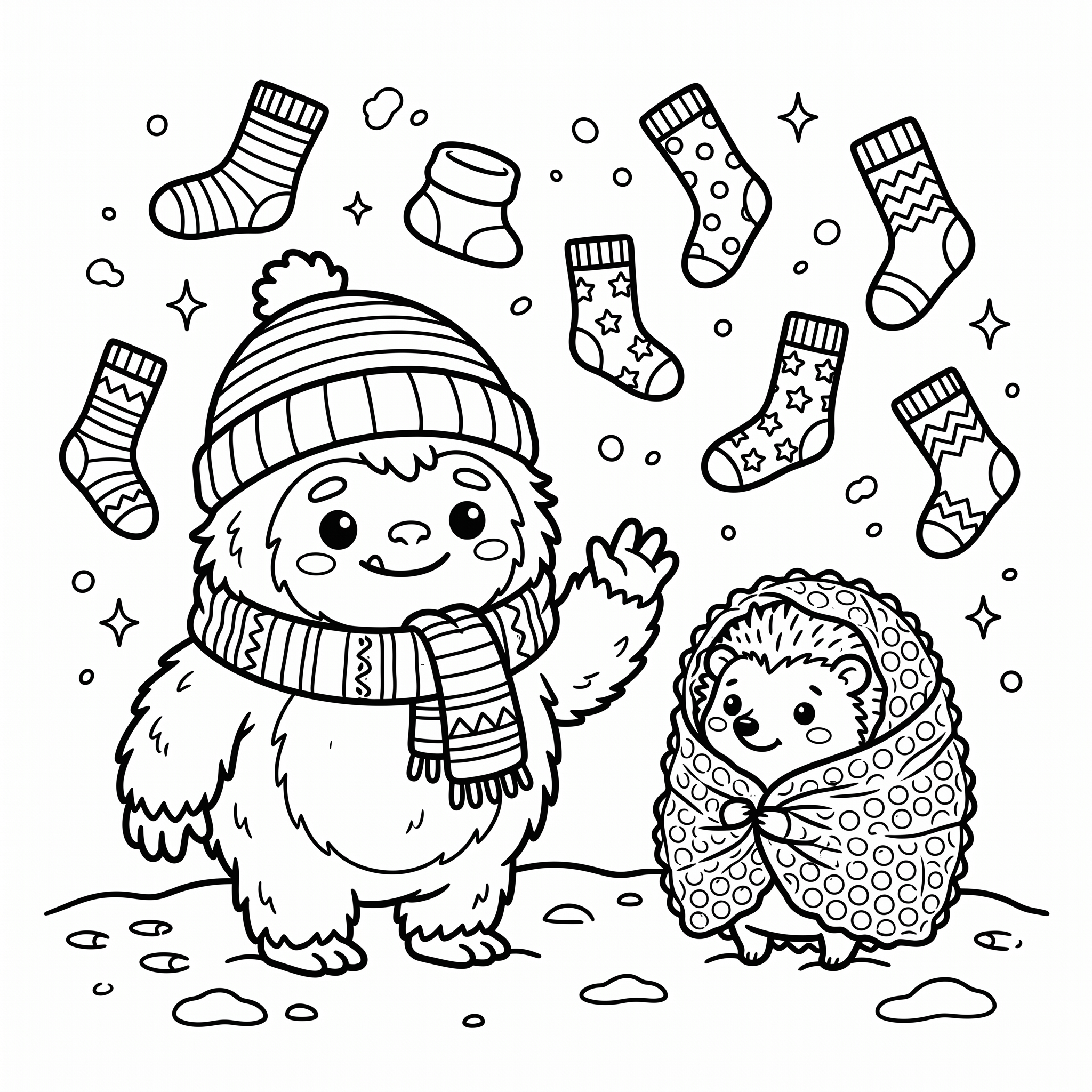 Coloriage Achille et la Patinoire des Chaussettes Perdues