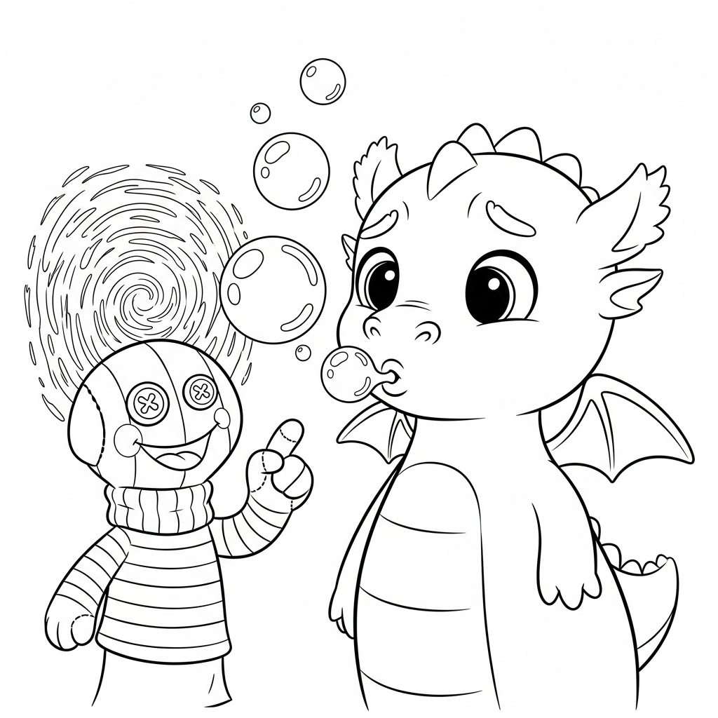 Coloriage Fifi la Bulle et le Grand Silence