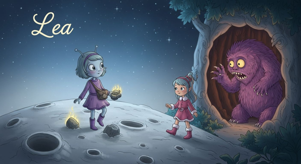 Léa et le grand grognement dans la forêt de fromage