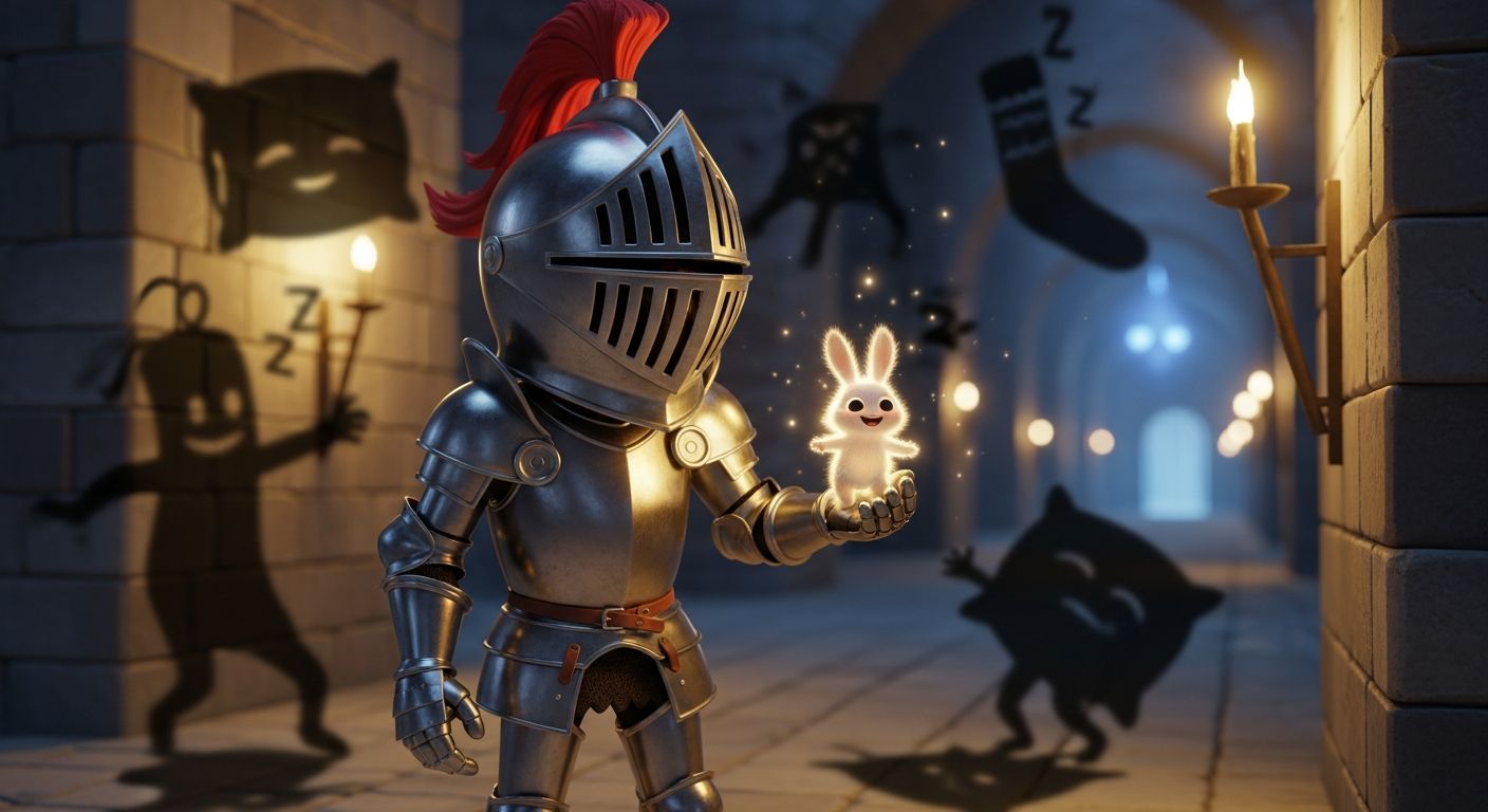 Le Chevalier qui Chassait les Rires dans le Noir