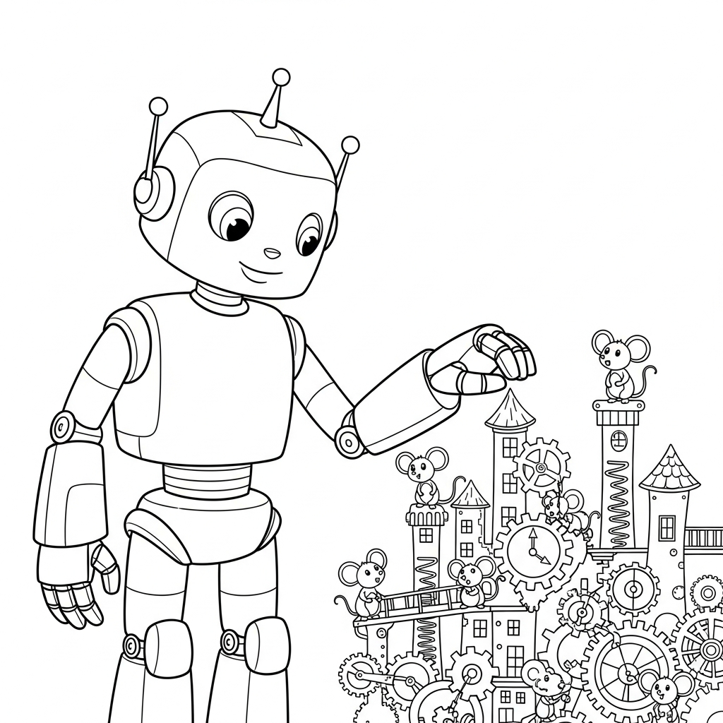 Coloriage Le Grand Câlin Qui Figeait le Temps