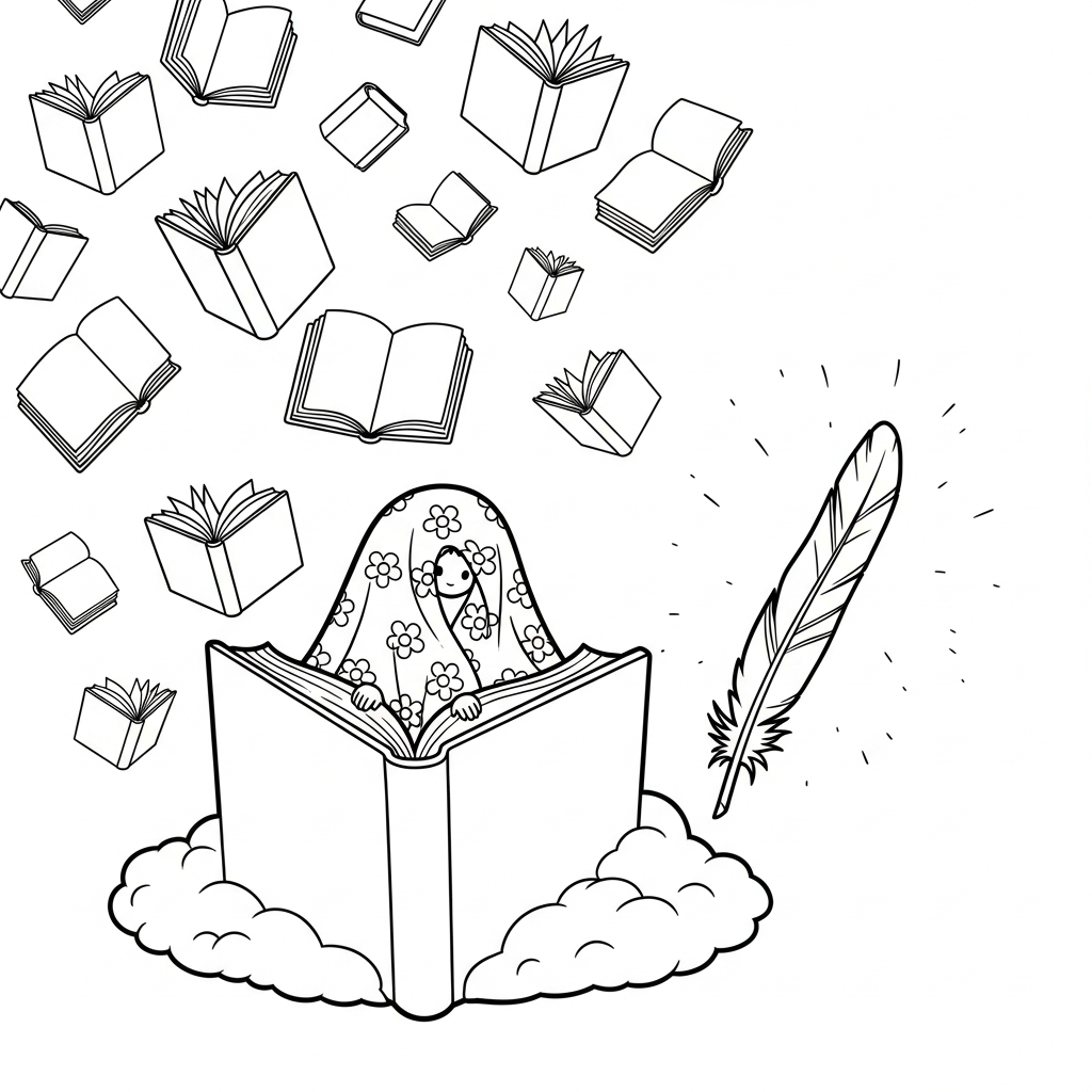 Coloriage Le Mystère du Récit Fantastique