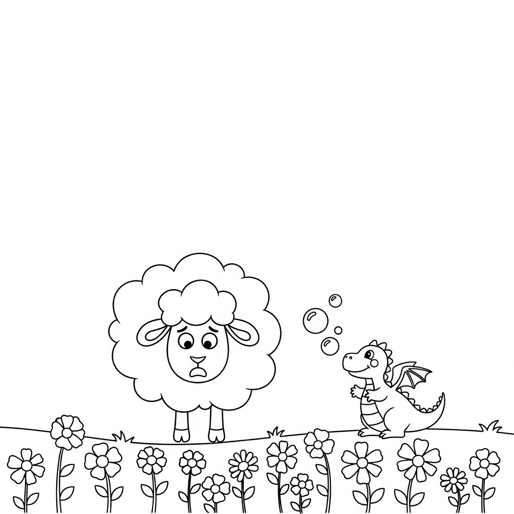 Coloriage Le Nuage qui Tournait en Rond