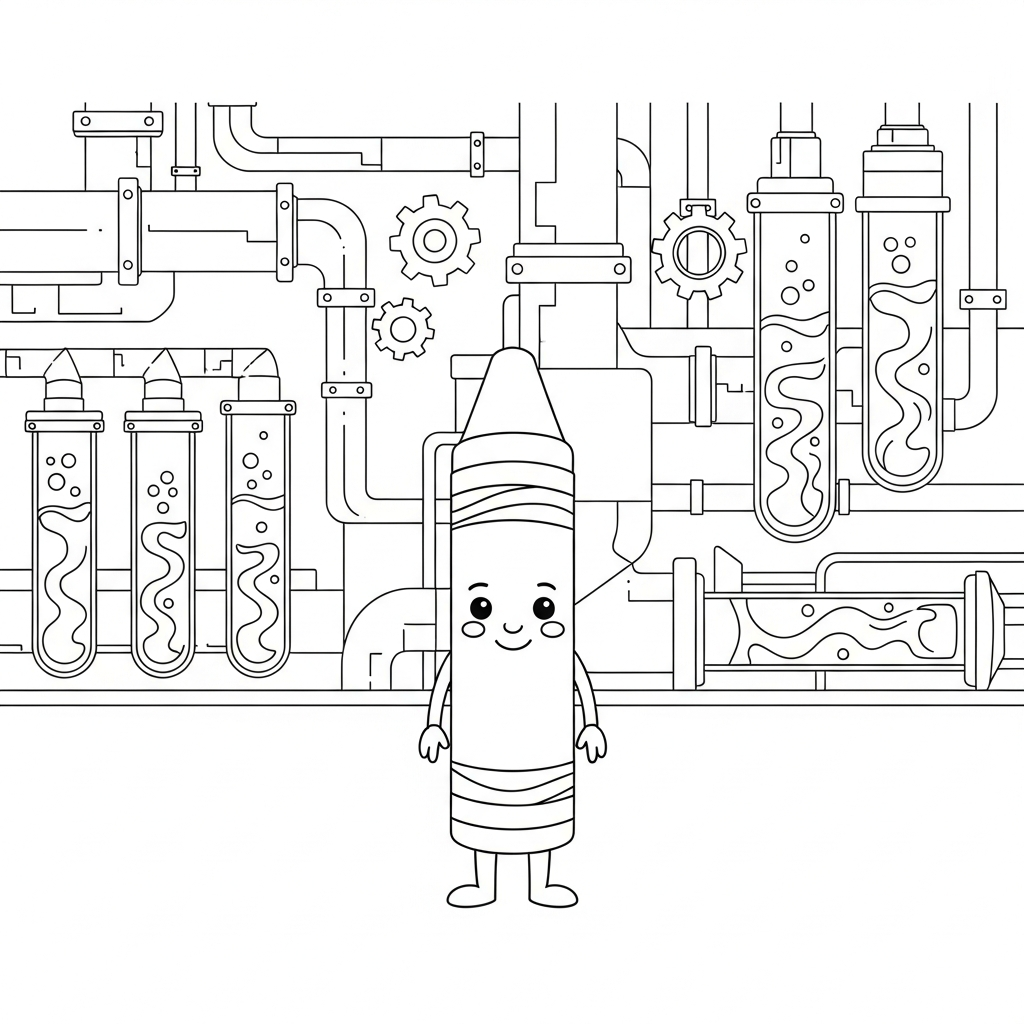 Coloriage Le Secret Fantastique du Crayon Jaune Audacieux