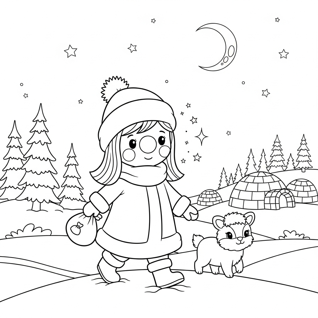 Coloriage Nicolas et le Sac Magique qui avait perdu son Rire