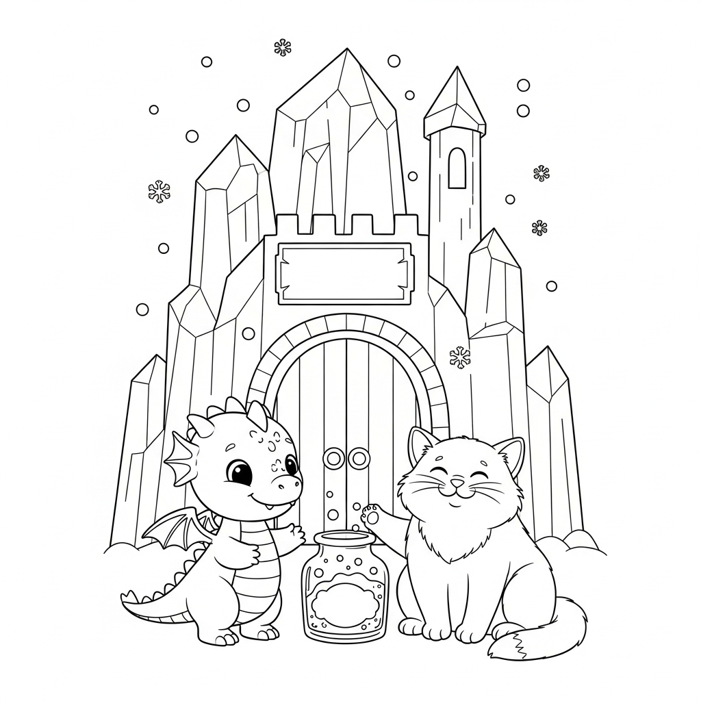 Coloriage Paprika le dragon qui ne savait pas attendre