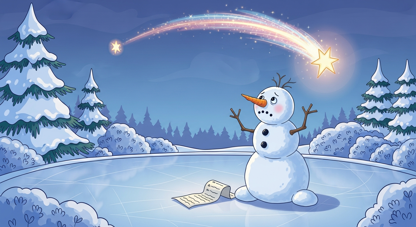 Quand Flocon aida une étoile à remonter au ciel