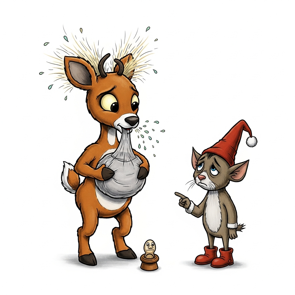 Coloriage Rudolph l'ours polaire et le secret du rire magique