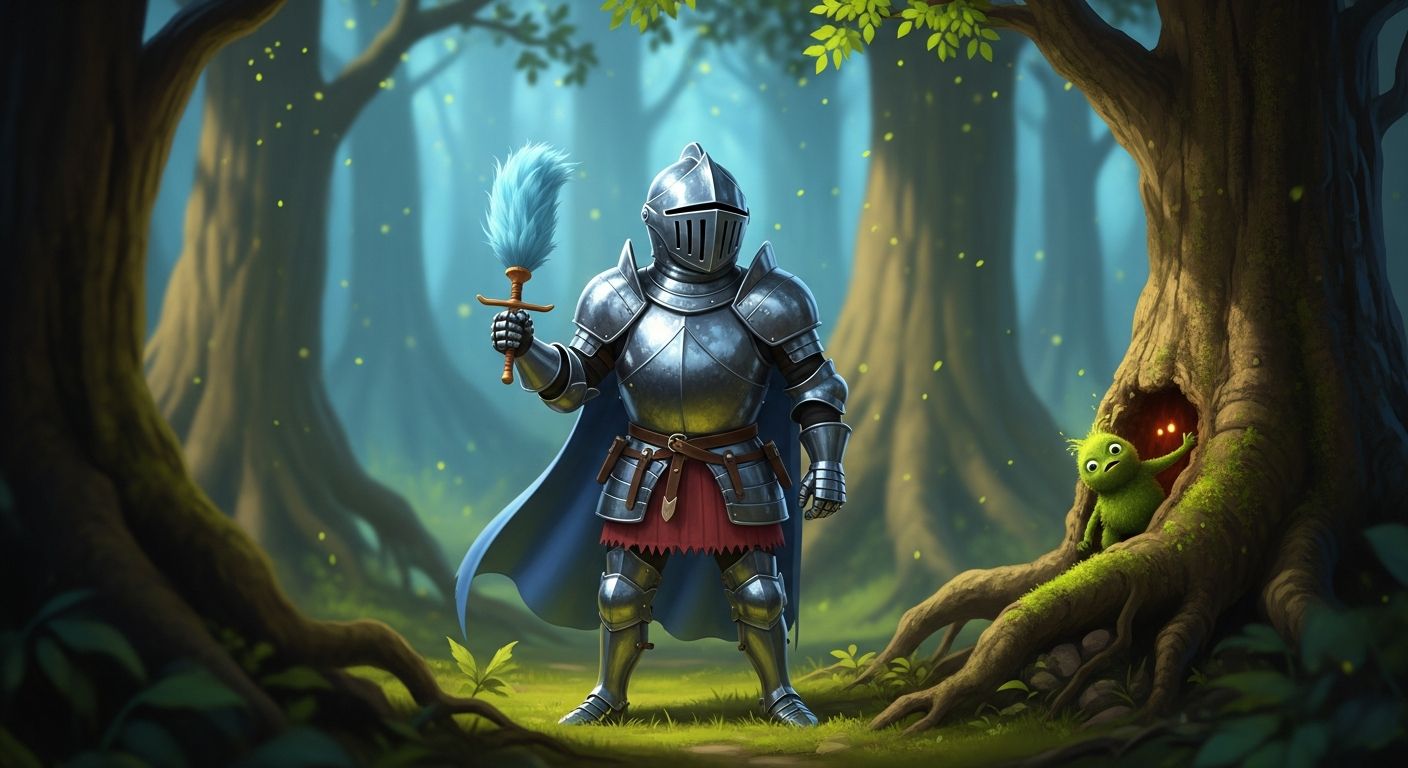 Sir Chatouille et le Secret des Feuilles Fâchées