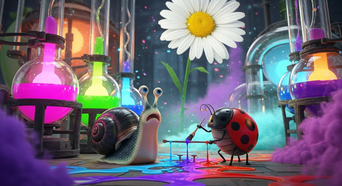 Turbo l'Escargot et le Mystère des Couleurs Fondues
