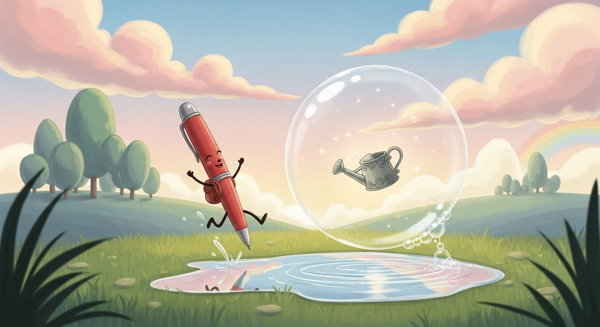 Zeste le stylo n'a même pas peur du Grognon des Neiges