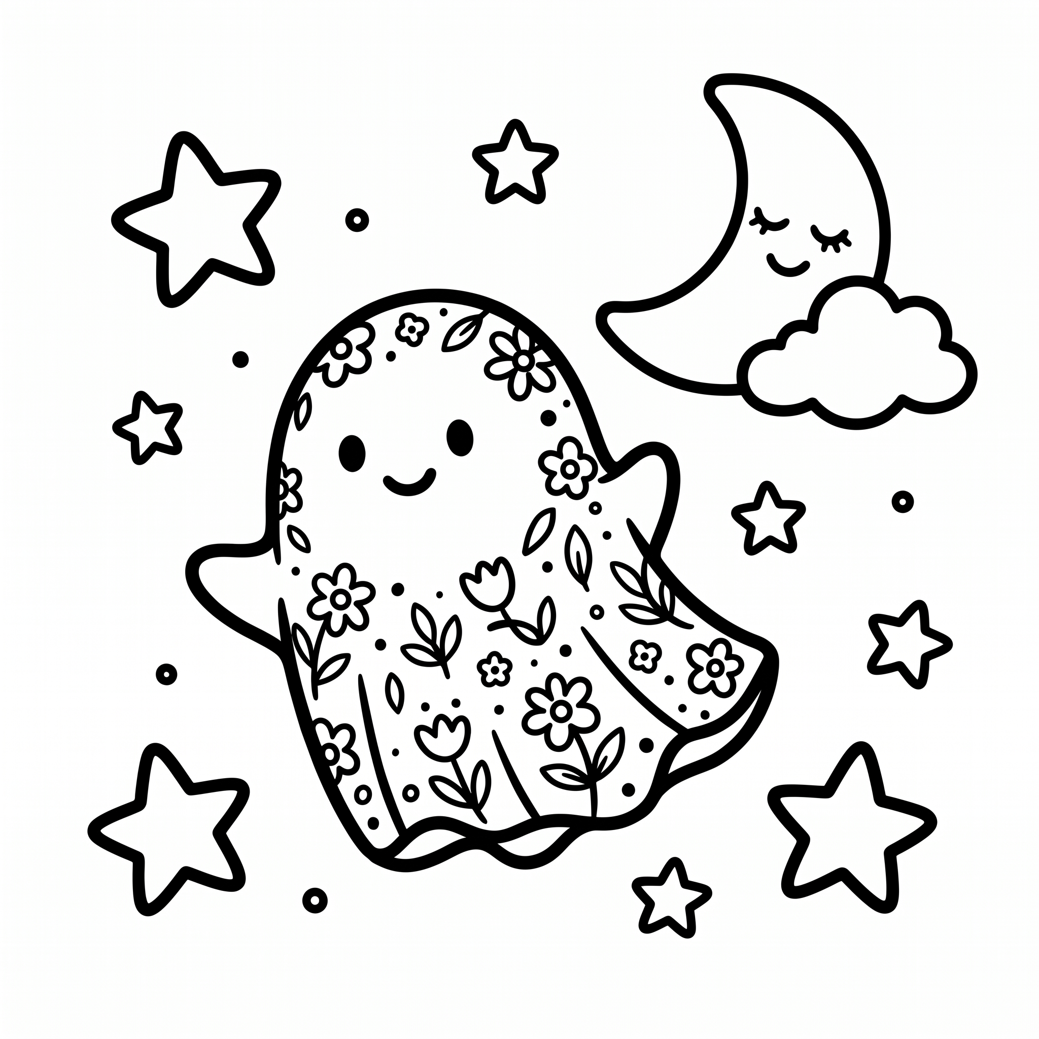 Coloriage Barnabé et le câlin des étoiles