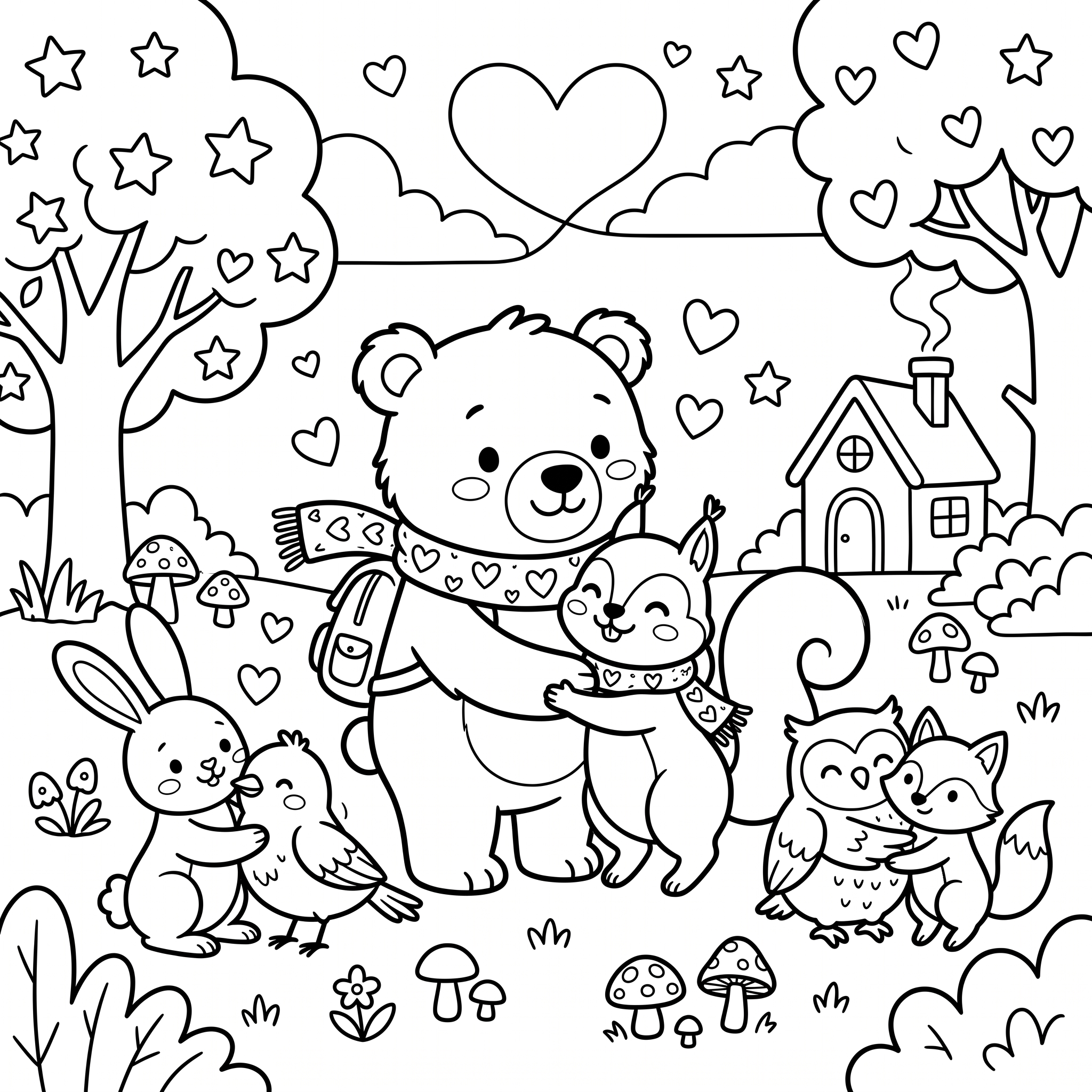 Coloriage Câlinou et le Secret des Doux Câlins