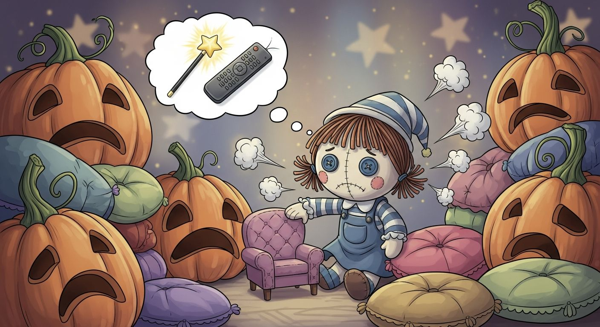 Chamallow cherche sa télécommande Prout