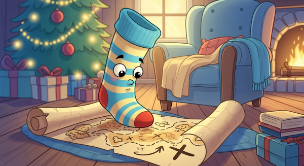 Ciboulette la chaussette cherche un trésor