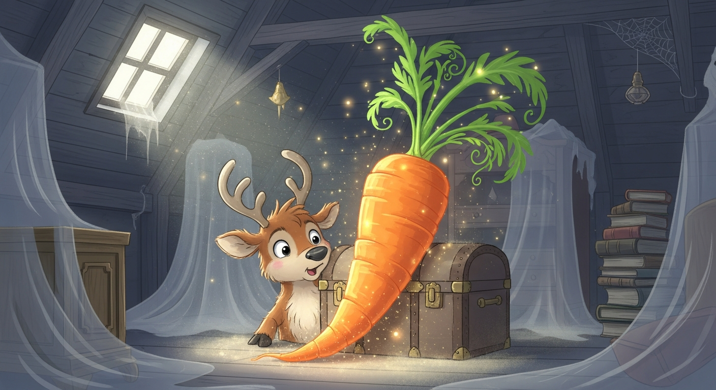 Elsa la Petite Renne et le Secret de la Carotte Chaude