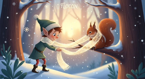 Flocon et l'écharpe qui arrêtait le vent