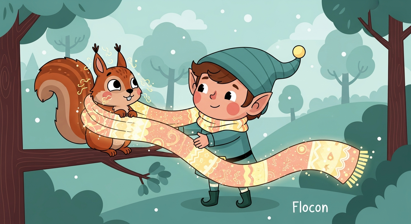 Flocon et l'écharpe qui arrêtait le vent
