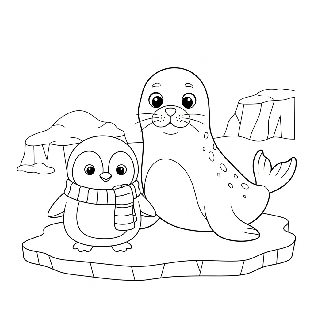 Coloriage Flocon et la Chaleur Douce