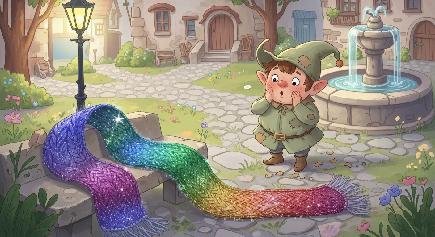 Holly le lutin cherche l'écharpe qui réchauffe les cœurs