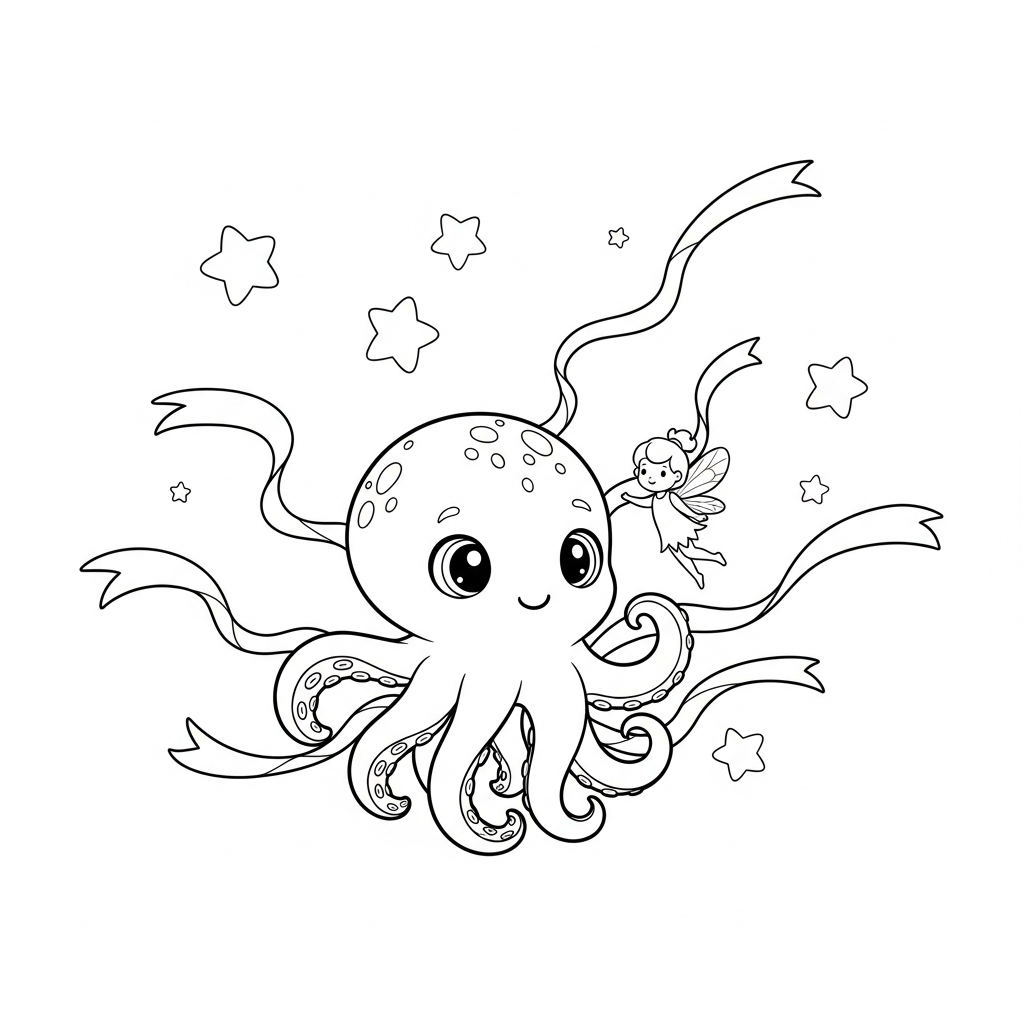 Coloriage La Douce Symphonie d'Octavie