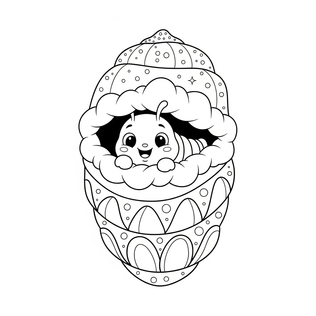 Coloriage Le Cocon Doux de Cali