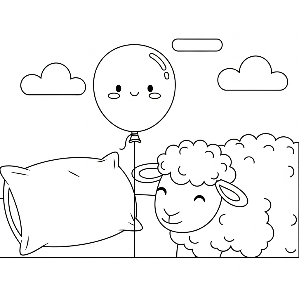 Coloriage Le Dodo Doux de Petit Ballon