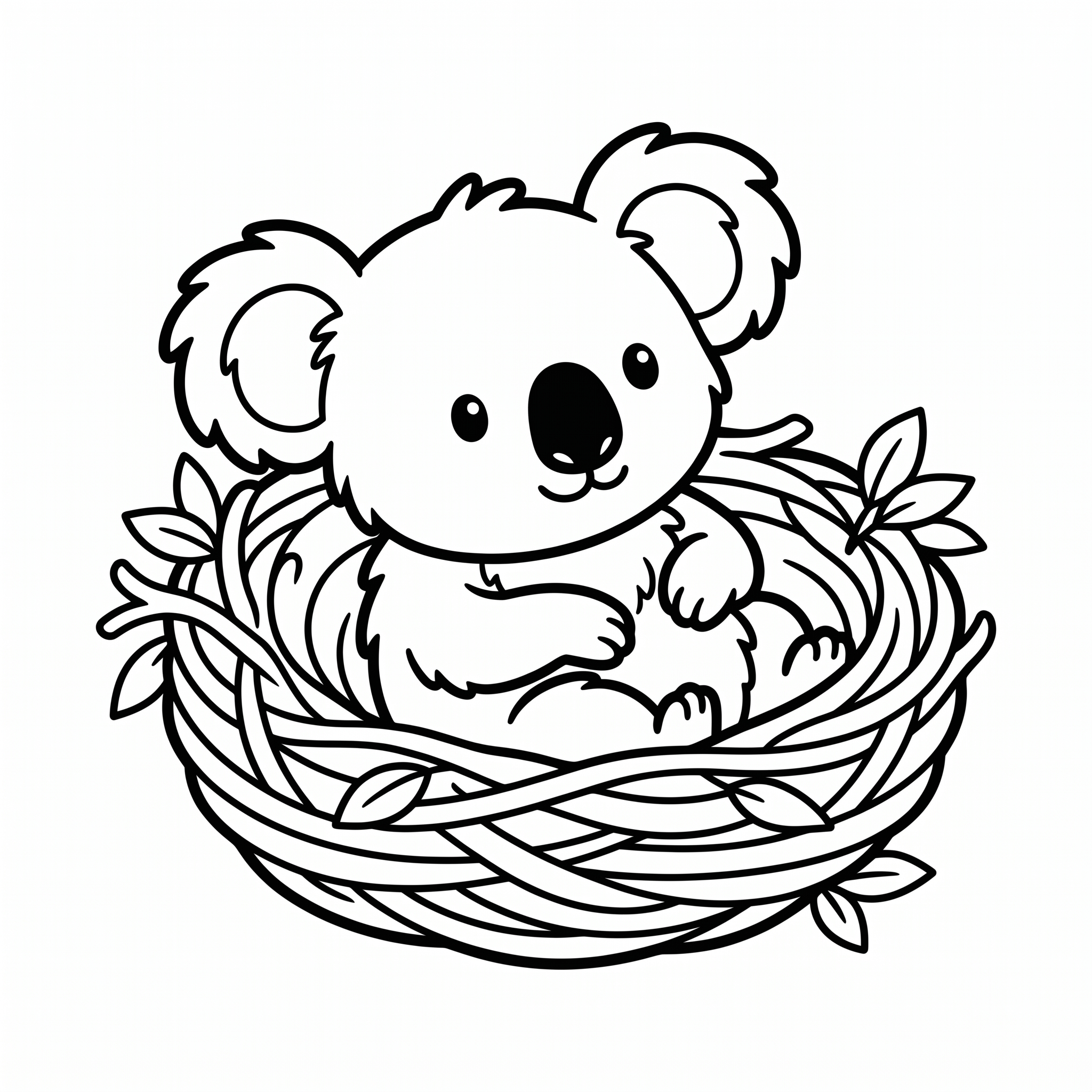 Coloriage Le nid le plus doux de Milo