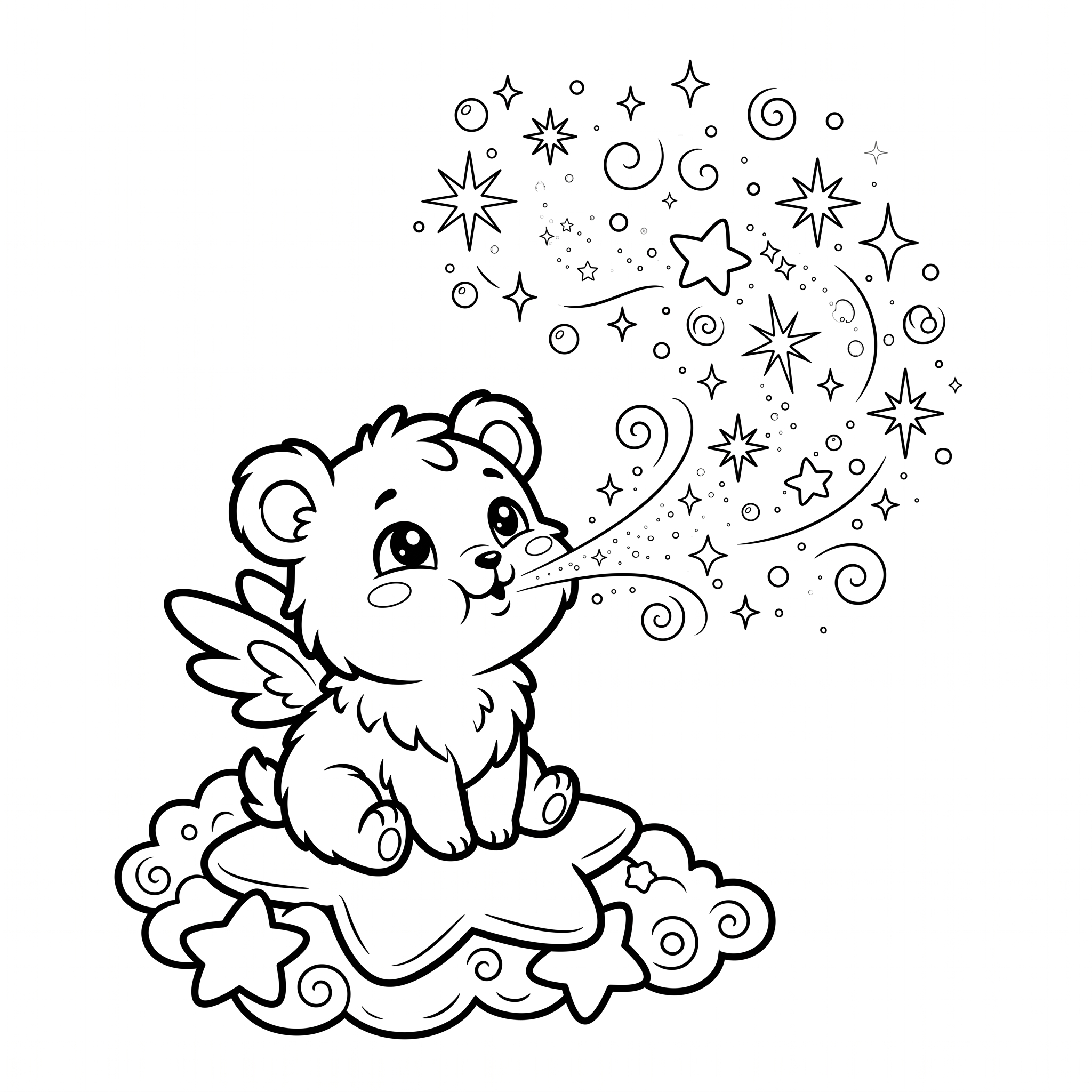 Coloriage Le Souffle Doux Pailleté