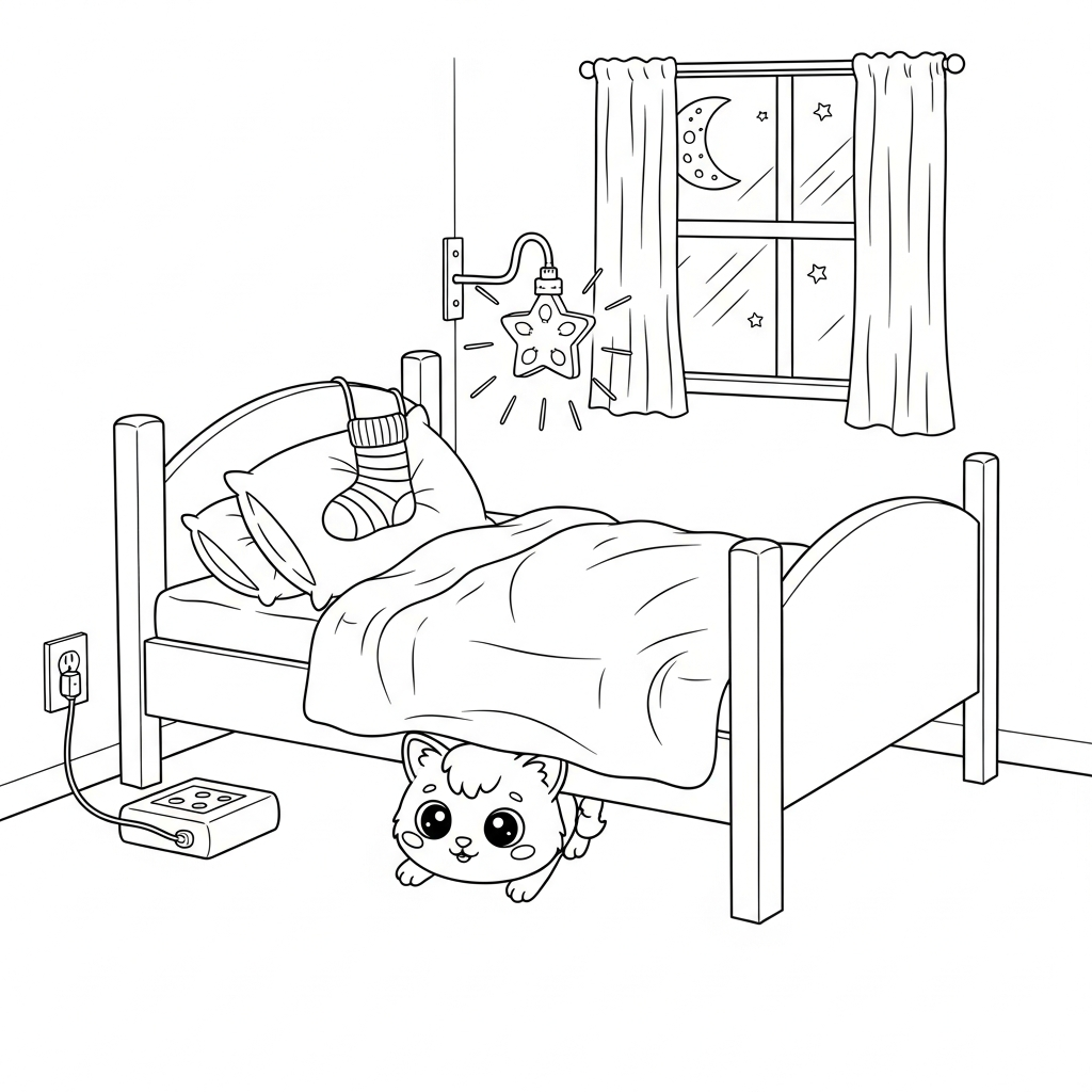 Coloriage Léo, le Doux Gardien des Rêves