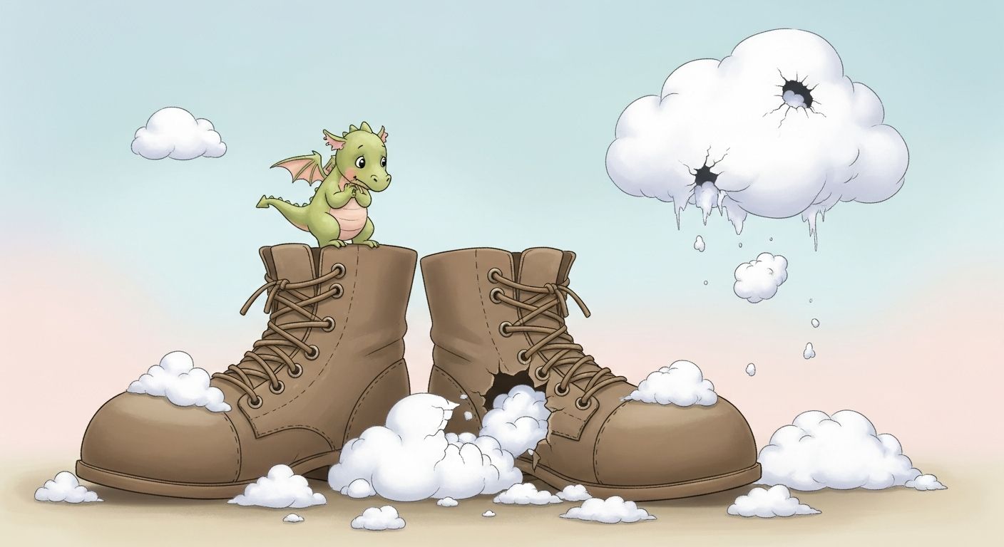 Les Bottes Trop Grandes de Pip le Dragon