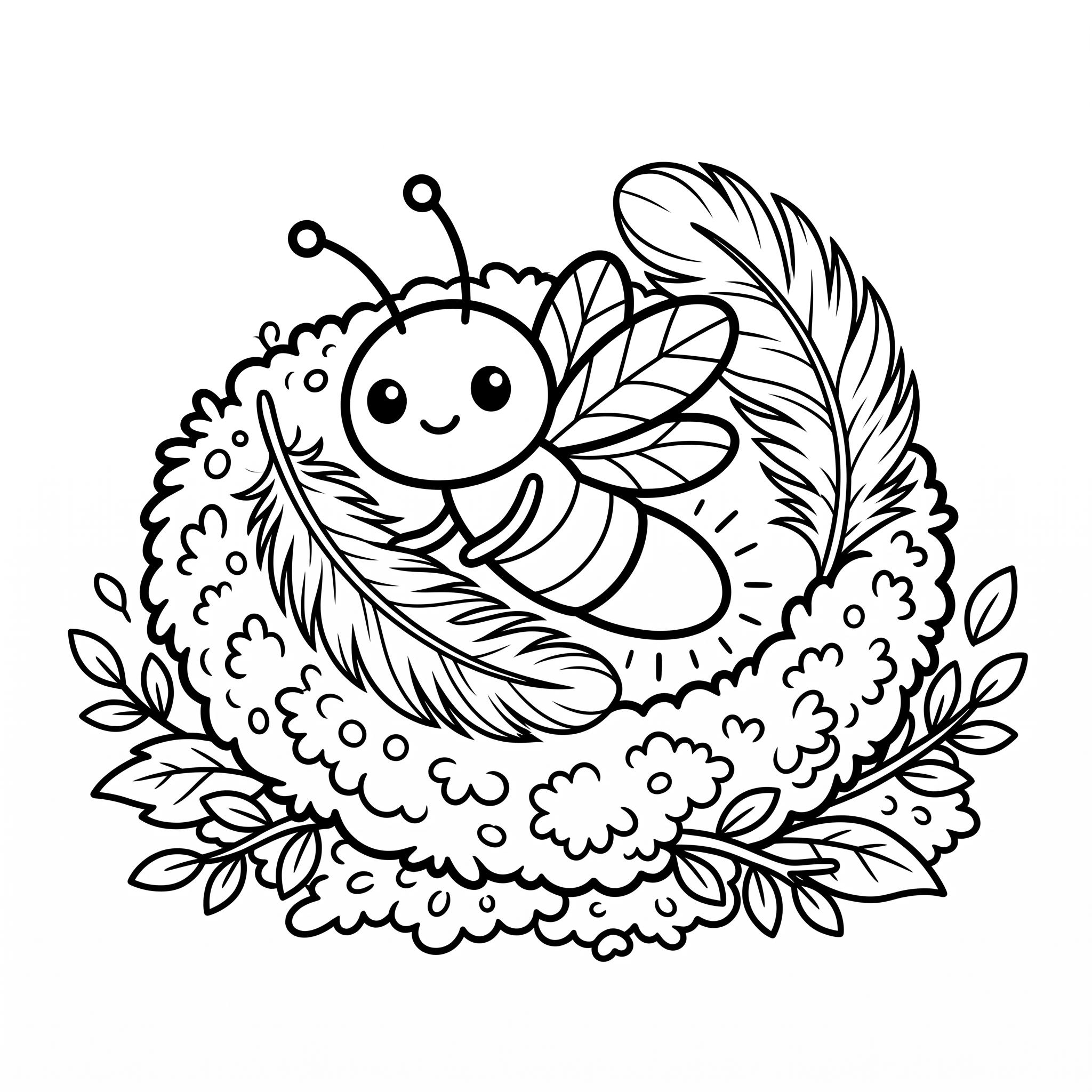 Coloriage Lili et le lit de velours