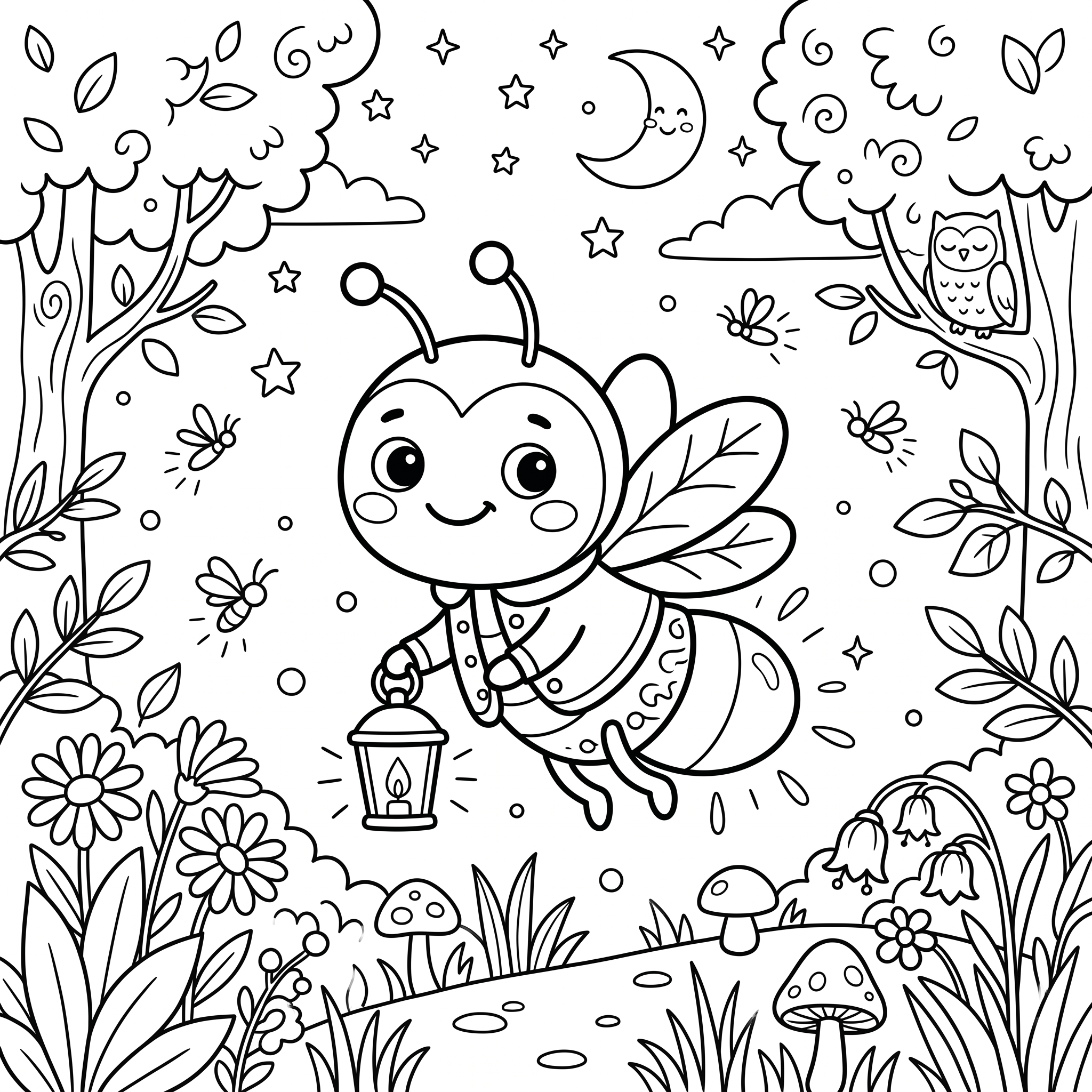 Coloriage Lucius, la Luciole Douce