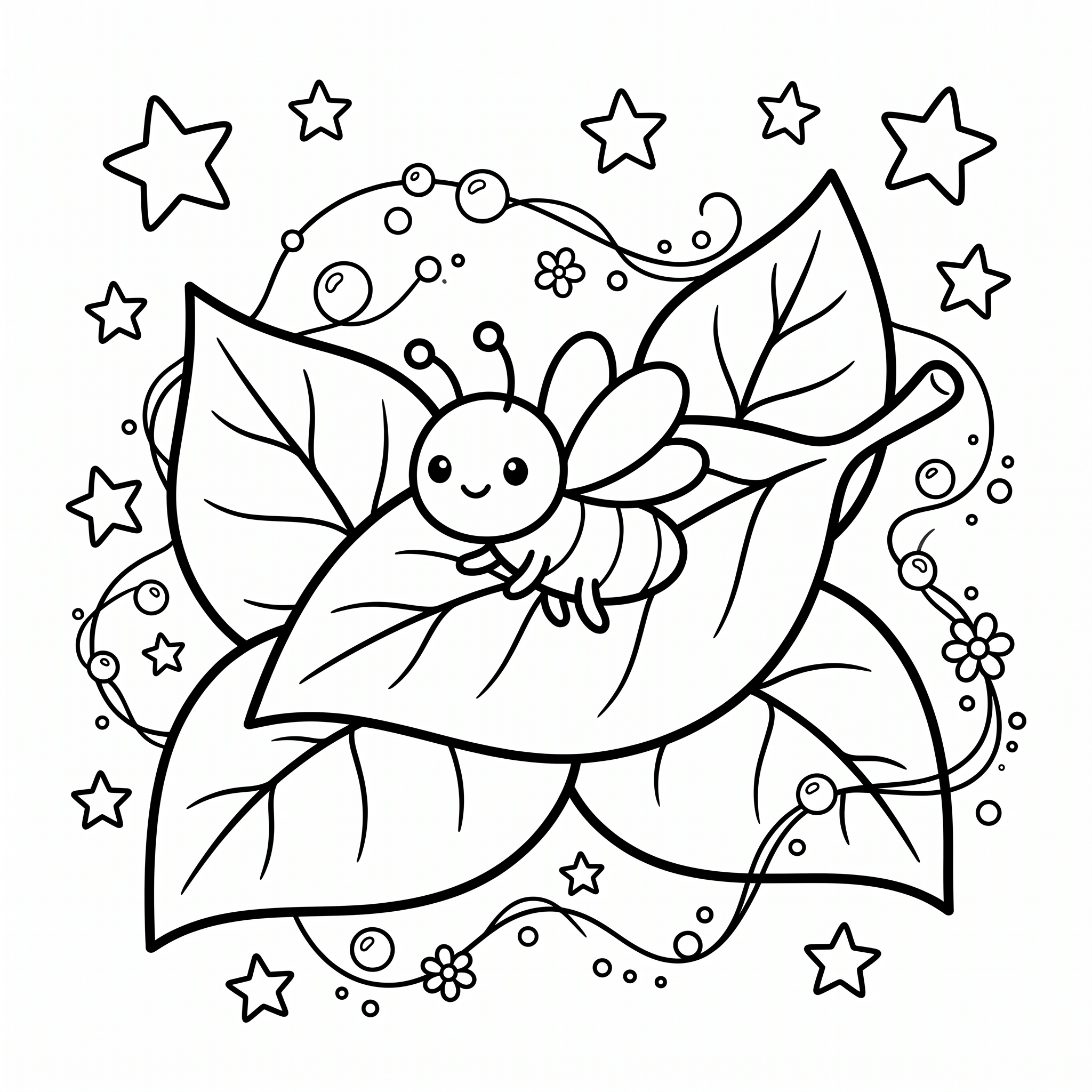 Coloriage Mimi et la lueur de la nuit