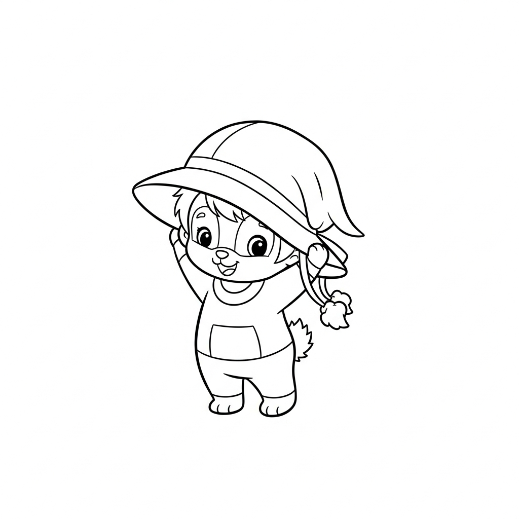 Coloriage Pain d'Épice et la petite étoile tombée du ciel