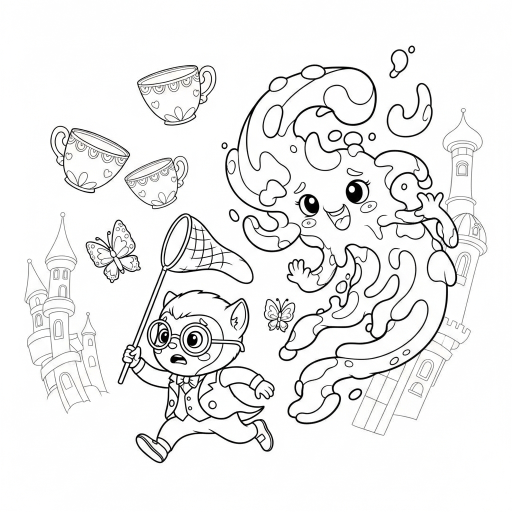 Coloriage Pifou et le Rêve Farceur