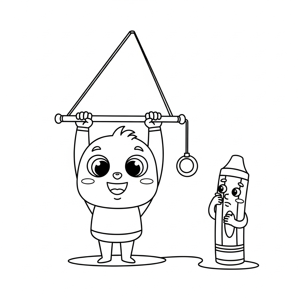 Coloriage Quand Papa Crayon a fait une grosse bêtise