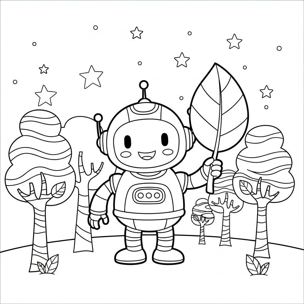 Coloriage Roby le Câlineur Doux