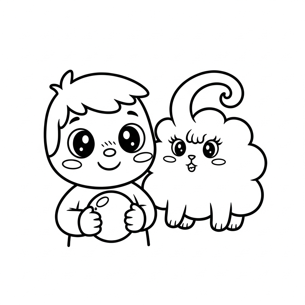 Coloriage Tigrou et le caillou qui fait des grimaces