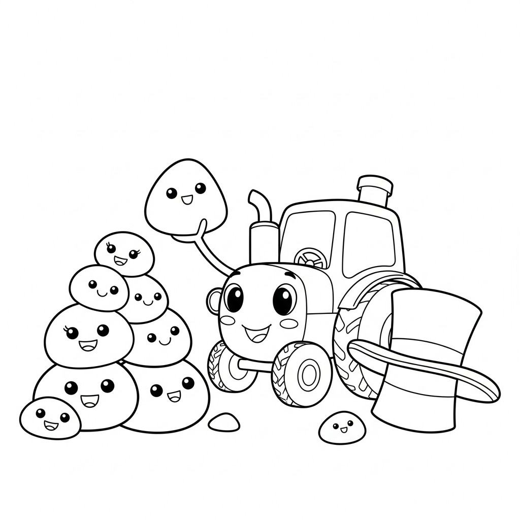 Coloriage Willow apprend à retrouver le son des bulles