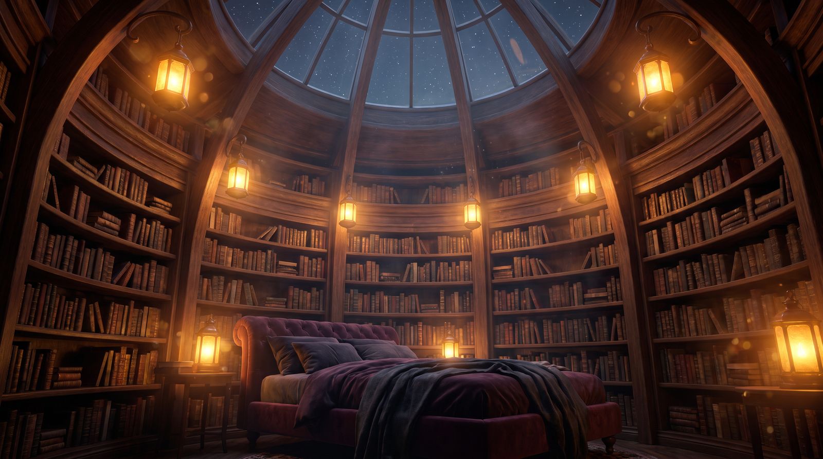 L'Effacement de la Nuit : Voyage au Cœur de la Bibliothèque Étoilée